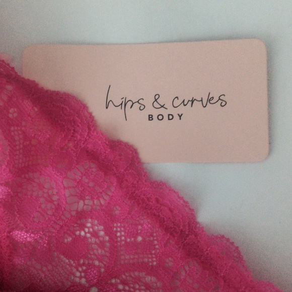 New Hot Pink Lace Bralette - Size M (18-20) - Picture 4 of 9